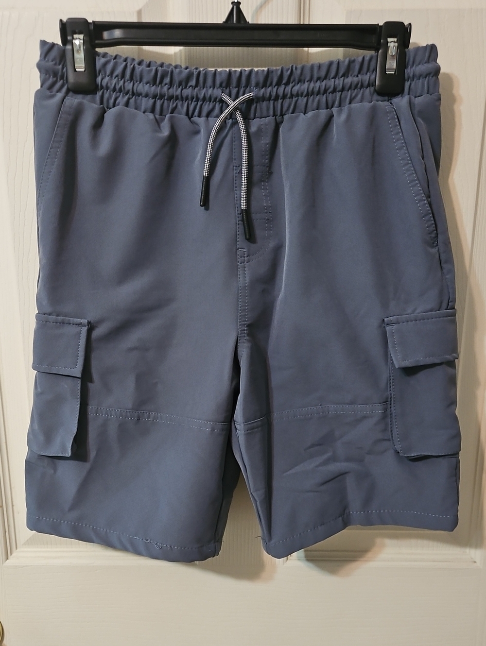 Sovereign Code Slate Blue Cargo Drawstring Shorts